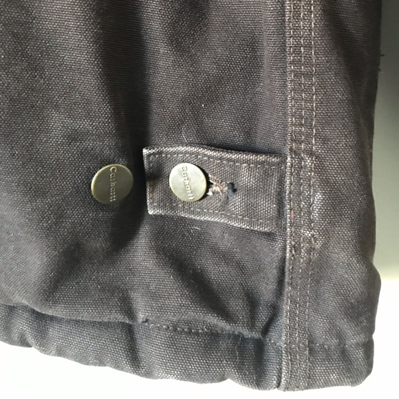 Vintage Carhartt Quilt-Lined Workwear Jacket Brown - Picture 10 of 16